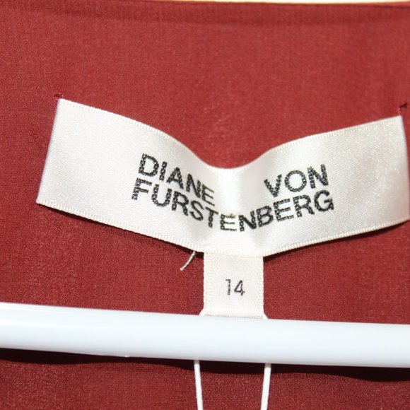 Diane Von Furstenberg Velvet Wrap Dress in Burgundy - Picture 10 of 14